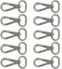 CRAFTMEMORE Snap Hook Swivel Push Gate Lobster Clasps Fashion Clips Purse Making FS10 Pack of 10 (Gunmetal, 3/4 Inch)...
