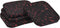 uxcell Treadmill Mat-3.9"x3.9" Exercise Equipment Mat for Floor Protection Sound Reduction, Black Red 4Pcs...