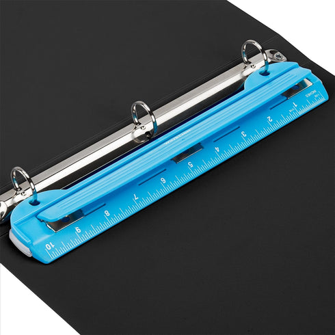 WorkLion Hole Puncher 3 Ring – Blue Portable Metal Hole Punch Single for Binder, 5 Sheet Capacity...