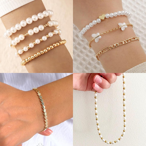 750Pcs Beads for Bracelets Making Kit DIY Pearl Jewelry Adults Charms String Crystal Girls Supplies...