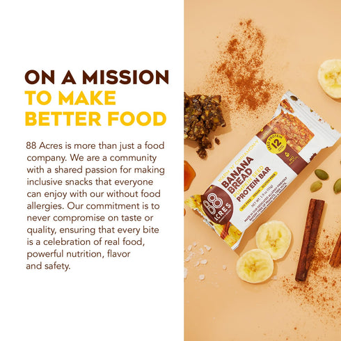 88 ACRES Banana Bread Seed Protein Bar, 1.9 OZ...