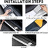 Door Sill Protector for Dodge Charger Challenger Durango Accessories Car Door Entry Guard Sill Protector with Plastic Scraper Carbon Fiber Leather...