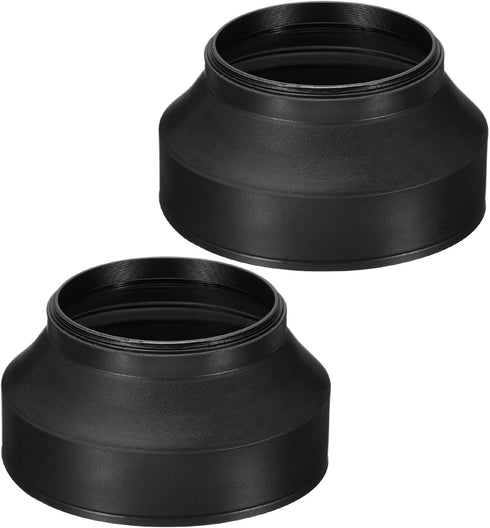 PATIKIL 72mm Camera Lens Hood, 2Pcs Rubber Collapsible Lens Protector Anti-Reflection Blocks Excess Sunlight Enhance Camera Photography for Nikon,...