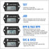 Digital Tiny Tachometer Tach Hour Meter Job Timer RPM Counter for Snowmobile Skis Motor Bike Go Kart Lawn Mower...