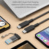 888 Type C Belt Cable 1ft Fast Charging USB C to USB C 240W, Data Transfer - with Type A to Type c 3.0 Adapter (Black)...
