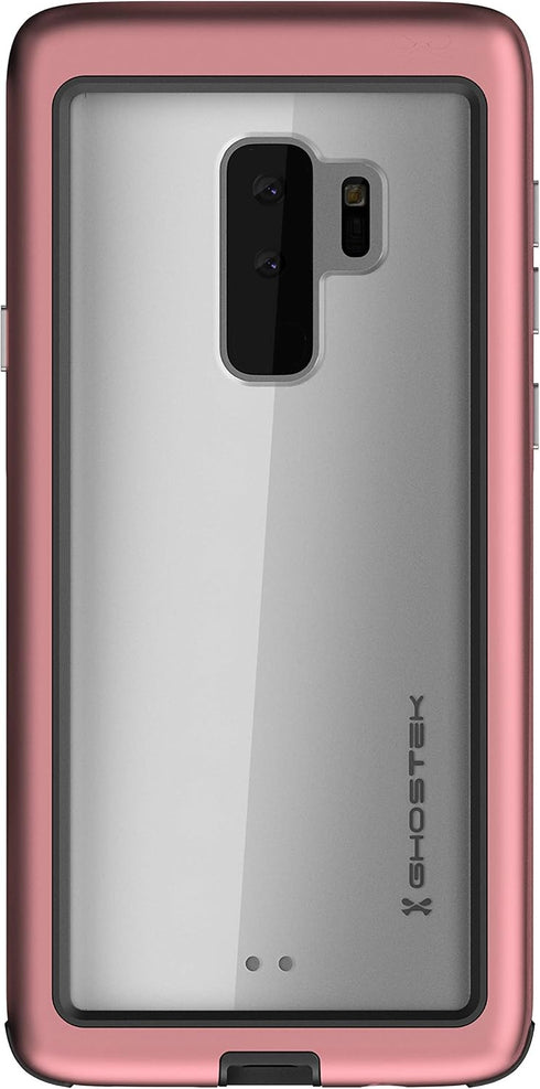 Ghostek Atomic Slim Galaxy S9 Plus Clear Case with Space Metal Bumper Super Tough Shockproof Heavy Duty Protection Wireless Charging Compatible Co...