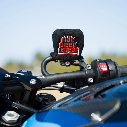 Brake Fluid Reservoir Cover Sock for Motorcycles, Sporbikes and Gifts by Moto Loot (Ride Sleep Repeat)...