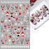 JMEOWIO 4 Sheets Christmas Glitter Nail Art Stickers Decals Self-Adhesive Pegatinas Uñas Snowflake Xmas Winter Holiday Red Cute Santa Elk Nail Sup...