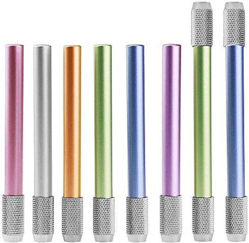 1Pc Random Colors Metal Adjustable Double Head Color Pencil Extender Holder Sketch Writing Tool Practical School Office Painting Art Supplies Penc...