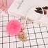 Pink Bling Car Accessories for Women Furry Pom Pom Crown with Pearl Chain Car Mirror Hanging Accessories for Women...