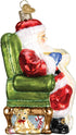 Old World Christmas Assortment Glass Blown Ornaments for Christmas Tree Santa Checking List, 40300...