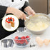 Uncle Jack 4 Pieces Round Cake Ring Molds, Stainless Steel Cake Ring Mold with Pusher, for Kitchen Tools, Baking Pastry, Mousse (Include 4 Rings a...