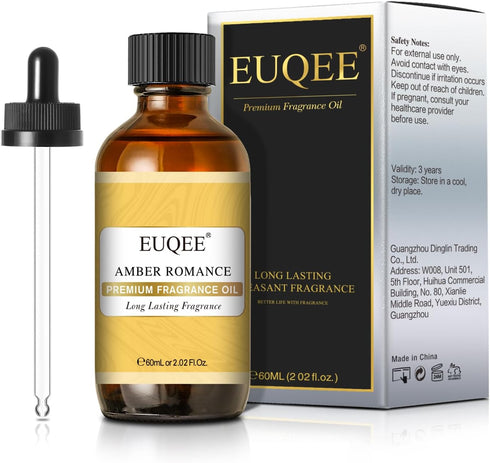 Amber Romance Fragrance Oils, 2.02 Fl oz/ 60ml Essential Oils for Diffuser, Candle Making, DIY Soap with Glass Dropper...