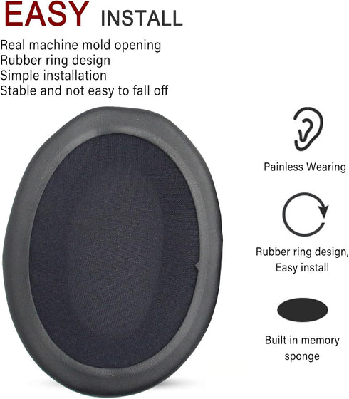 HyperX Cloud Alpha Ear Pads Cushions Replacement Compatible with HyperX Cloud II,Cloud Flight, Cloud Flight S, Cloud Stinger Gaming Headphones Ear...