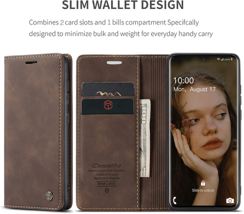 Kowauri Galaxy S20 FE 5G Leather Wallet Case - Classic Design with Card Slot and Magnetic Closure Flip Fold Case for Samsung Galaxy S20 Fan Editio...