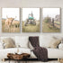 Farmhouse Scenery Pictures Country Cow Wall Art Rustic House Pictures Farm Landscape Painting Country Style Poster Tractor Farmhouse Wall Art Vint...