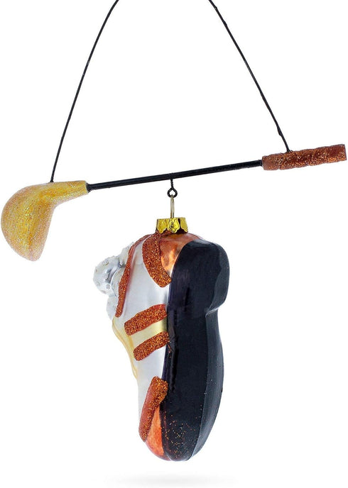 Golf Essentials Blown Glass Christmas Ornament...