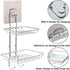 2 Tier Soap Dish with Hooks,Stainless Steel Bar Soap Holder for Shower Wall,Wall Mounted Soap Sponge Holder for Shower Caddy Bathroom Kitchen,Powe...