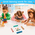 Wooden Blocks Spelling Game, Upgraded Matching Letter Alphabet Game with Reading Blocks Crossword Puzzle Flash Cards Storage Box Word Builder Educ...