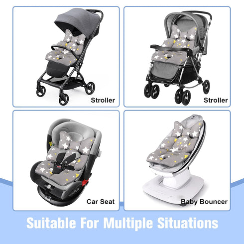 Infant Car Seat Insert, Newborn Car Seat Insert,KAKIBLIN Baby Stroller Liner Baby Car Seat Head Support,Toddler Car Seat Cushion Carseat Neck Supp...