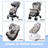 Infant Car Seat Insert, Newborn Car Seat Insert,KAKIBLIN Baby Stroller Liner Baby Car Seat Head Support,Toddler Car Seat Cushion Carseat Neck Supp...