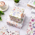 JarThenaAMCS 12 Sheets Wildflower Wrapping Paper -Not Roll- Watercolor Floral Gift Wrap Paper Bulk Folded Flat Flower Art Paper for Wedding Bridal...