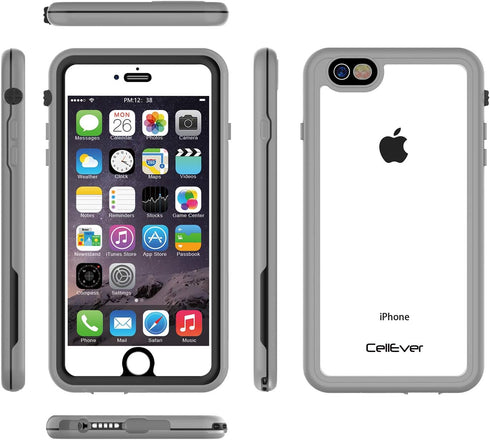 CellEver Waterproof Case for iPhone 6s Plus/iPhone 6 Plus, 5.5-Inch, Clear Waterproof IP68 Certified Shockproof Sandproof Snowproof Full Body Seal...