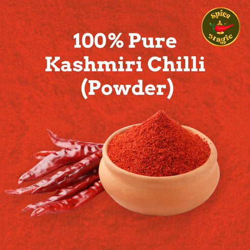 Spice Magic Ground Spices ~ 100% Pure, Aromatic & Natural I Gluten-Free I Non-GMO I Indian Origin (7oz (200g), Kashmiri Chilli Powder)...