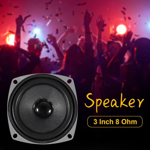 4PACK 8Ohm 10W Full Range Audio Speaker Stereo Woofer Loudspeaker for Arduino Replacement and DIY Boom Box Satellites Speaker......