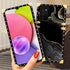 Case Compatible with Samsung Galaxy A03S 4G,Black Gold Marble A03S 4G Case for Girls Womens,Luxury Square Soft TPU Shockproof Protective Hard PC B...