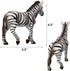 Gemini&Genius Zebra Animal Toy for Kids, Zebra Figurine Toy, Wildlife Action Figure Toy, Great Gift, Collection, Cake Topper, Storytelling Prop an...