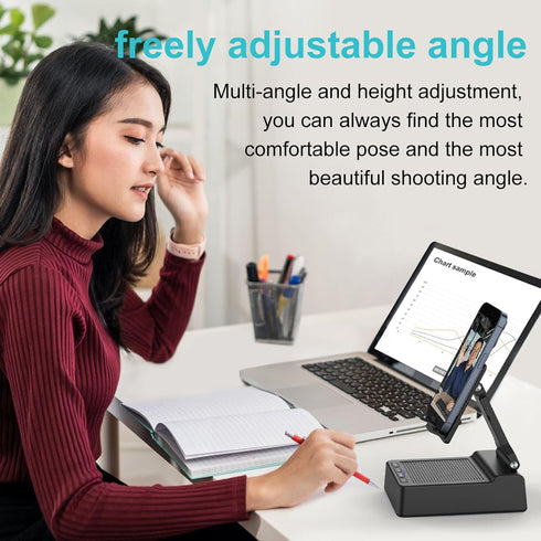 Birthday Gifts for Men,Cell Phone Stand with Wireless Bluetooth Speaker and Anti-Slip Base HD Surround Sound for Home with Bluetooth Speaker for D...