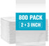 800 Pack 2 Mil 2”x3” Clear Plastic Bags Reclosable Zip Bags,Zipper Lock Sealing Bags Small Resealable Poly Baggies Little Sample Bags Jewelry Bags...
