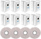 12 PCS Dust Bags Mop Cloths Kit Replacement for Ecovacs Deebot X2 Omni / X2 / X2 Pro / DEX86 Robot Vacuums Spare Parts, 8 Dust Bags, 4 Mop Cloths...