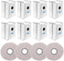 12 PCS Dust Bags Mop Cloths Kit Replacement for Ecovacs Deebot X2 Omni / X2 / X2 Pro / DEX86 Robot Vacuums Spare Parts, 8 Dust Bags, 4 Mop Cloths...