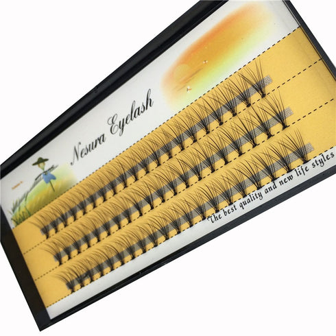 BODERMINCER 10D 60pcs Black Handmade False Eyelashes Natural Long Individual Eyelashes Extension Fake Lashes Makeup Beauty Cosmetic (13mm)...