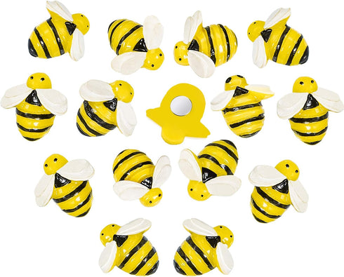 20 Pieces Bees Refrigerator Magnets Cute Bees Fridge Magnets Colorful Whiteboard Bee Magnets for Office Whiteboard Fridge Dry Erase Board (0.8 x 0...