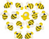 20 Pieces Bees Refrigerator Magnets Cute Bees Fridge Magnets Colorful Whiteboard Bee Magnets for Office Whiteboard Fridge Dry Erase Board (0.8 x 0...
