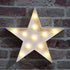 LED Marquee Star Sign Night Light, Battery Operated Star Shaped Desk Table Lamp for Kids, Baby, Child, Girl Gift, Nursery Room, Wall Decor (White)...