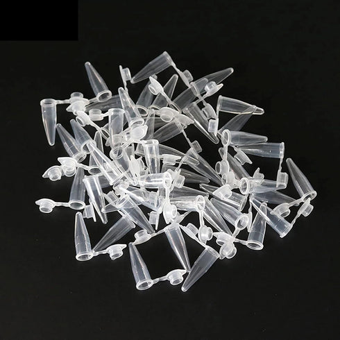 0.2ml Microcentrifuge Tubes with Snap Cap, Polypropylene Graduated, 1000 Pcs Sterilized Clear Plastic Small Vials with Caps for Sample Storage wit...