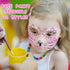 Marspark 24 Pcs Halloween Face Paint Stencils Set Reusable Face Painting Makeup Stencils Face DIY Art Template for Halloween Cosplay...