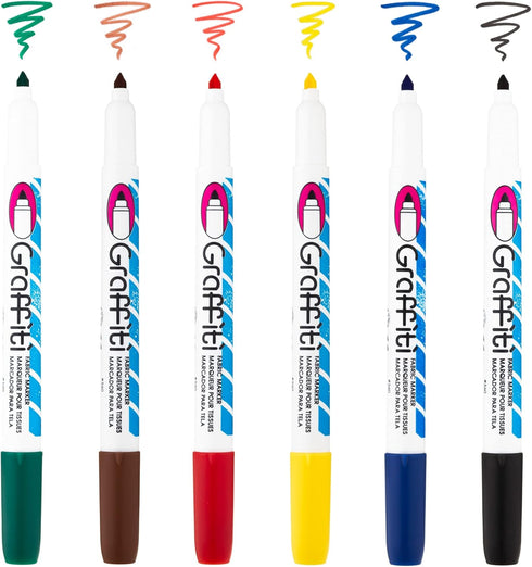 Uchida of America Graffiti Permanent Marker, Assorted, 6 per Set, 5.63 x 5 x 0.63...