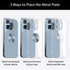 Metal Plate Sticker 2 Pack for Magnetic Phone Car Mount Holder Cradle Adhesive (Compatible with Magnetic Mounts) - CD Pattern 1.26 inch Round Univ...