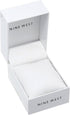 Nine West Women's Floral Dial Smooth Strap Watch...