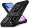 for iPhone 11 Pro Max Case with Camera Lens Cover, HD Screen Protector, 10 FT Military Grade Drop Protection, Magnetic Ring Holder Kickstand Prote...
