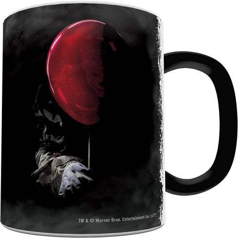 Morphing Mugs IT The Movie - Pennywise the Dancing Clown - You'll Float Too - One 11 oz Color Changing Heat Sensitive Ceramic Mug – Image Revealed...