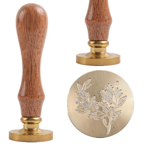 Eucalyptus Wax Seal Stamp, HOSEALING 40 Pcs Bronze Gold Sealing Wax Sticks with Glue Gun, Eucalyptus Wax Seal Stamp, Wax Seal Pen, Gold Sealing Wa...