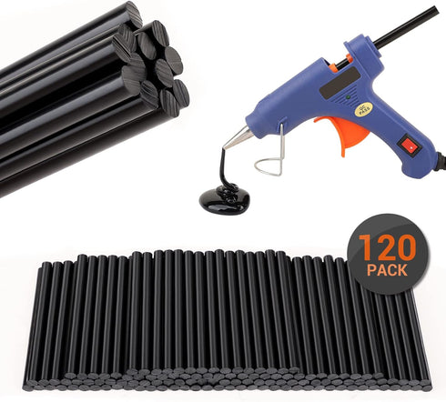 Gartful 120pcs Hot Glue Gun Wax Sticks, Hot Glue Mini Sticks 0.28" x 3.9", Hot Melt Glue Sticks for Art Craft Project, Home, Office, General Repai...