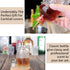 SuproBarware Bitters Bottle - Donatello Bitter Bottle for Cocktail, 8oz / 240ml, Glass Dashes Bottle with Stainless Steel Dasher Top...