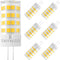 G4 LED Bulb 12V AC/DC 5W Equivalent to 40W Halogen Bulb, T3 JC Type Bi-Pin Base, Warm White 3000K G4 Bulb for Outdoor Landscape Lighting Deck Stai...